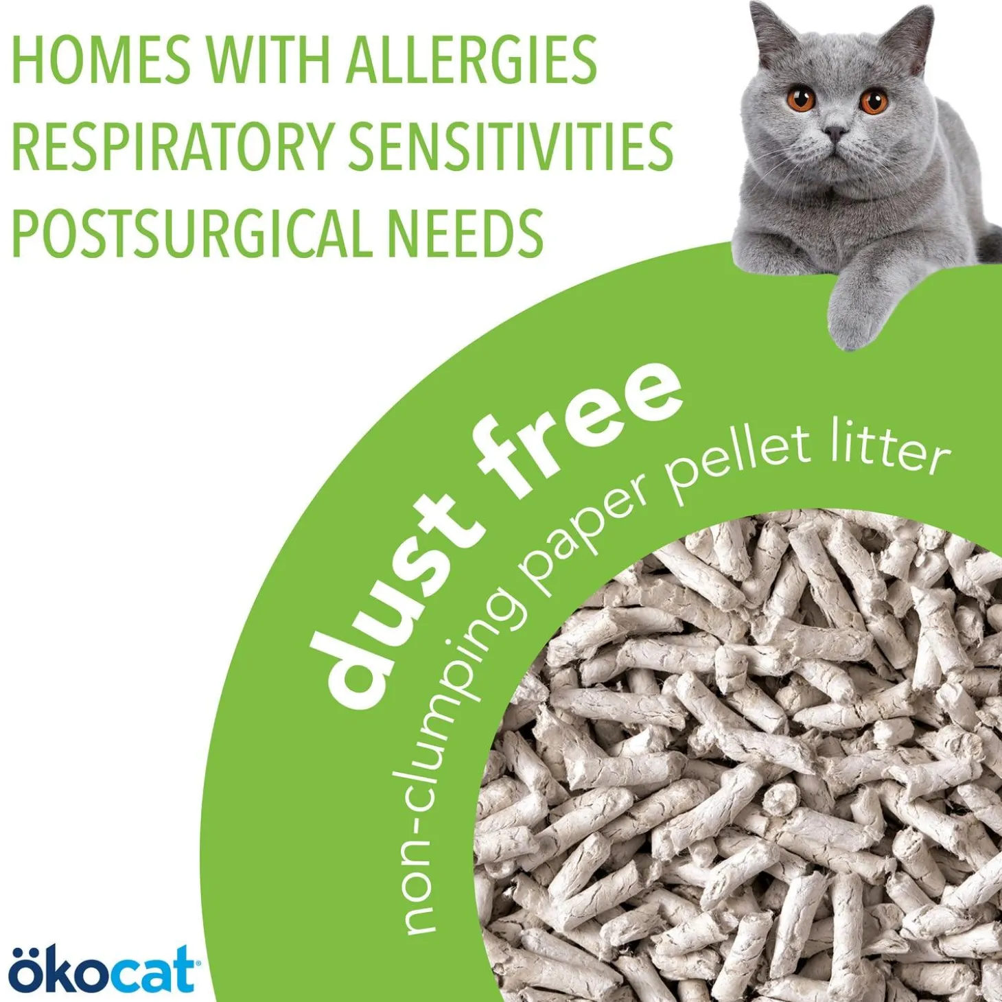 Dust Free Non-Clumping Paper Cat Litter