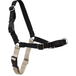 Easy Walk Adjustable Black & Silver Harness
