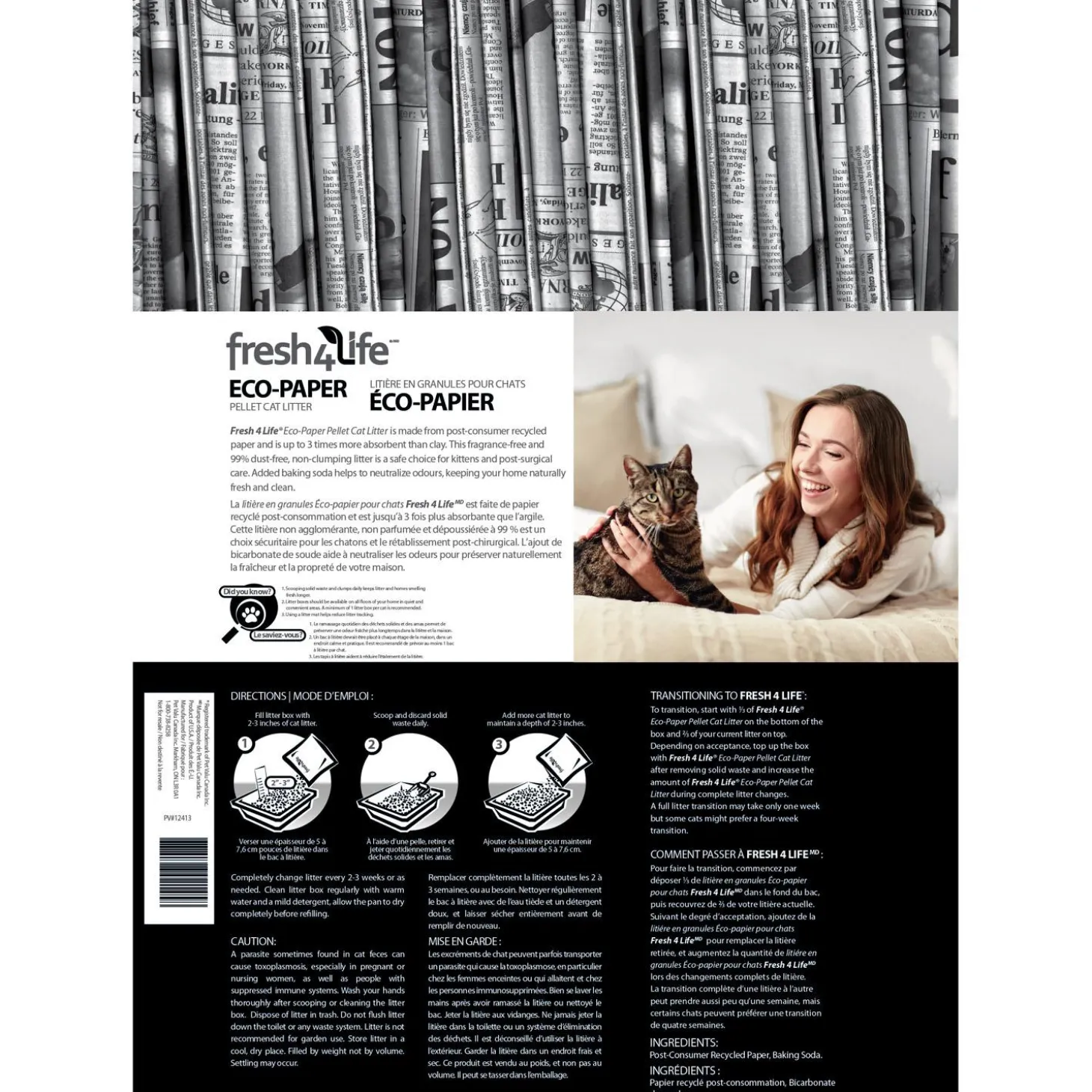 Eco-Paper Pellet Cat Litter