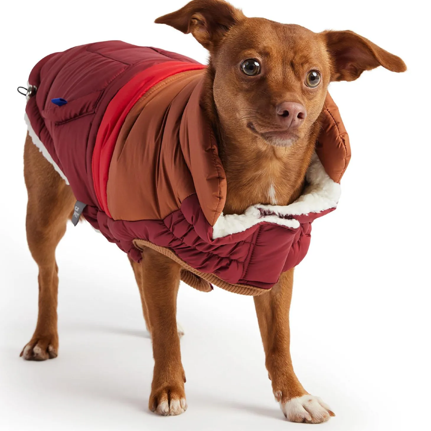 Elasto-Fit Dark Red Retro Puffer