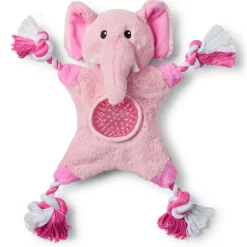 Elephant Pink Rope with Ball Dog Toy