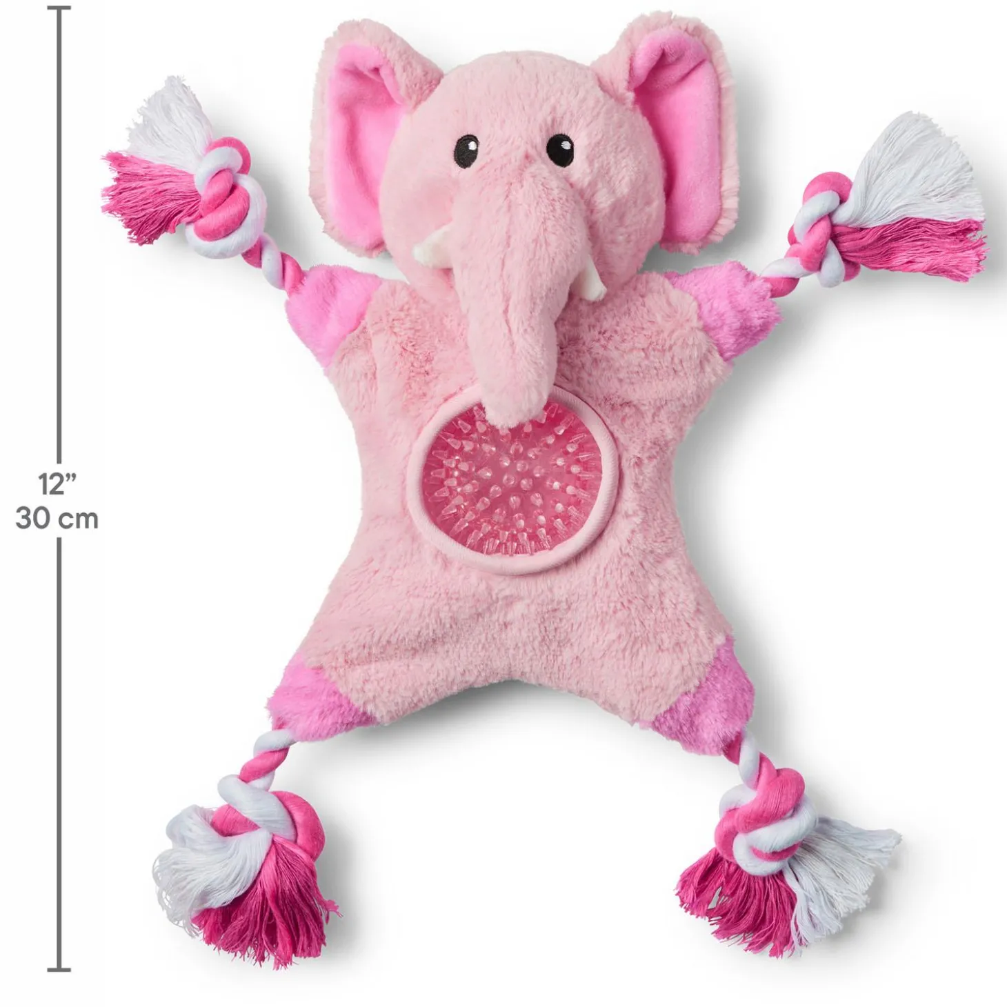 Elephant Pink Rope with Ball Dog Toy