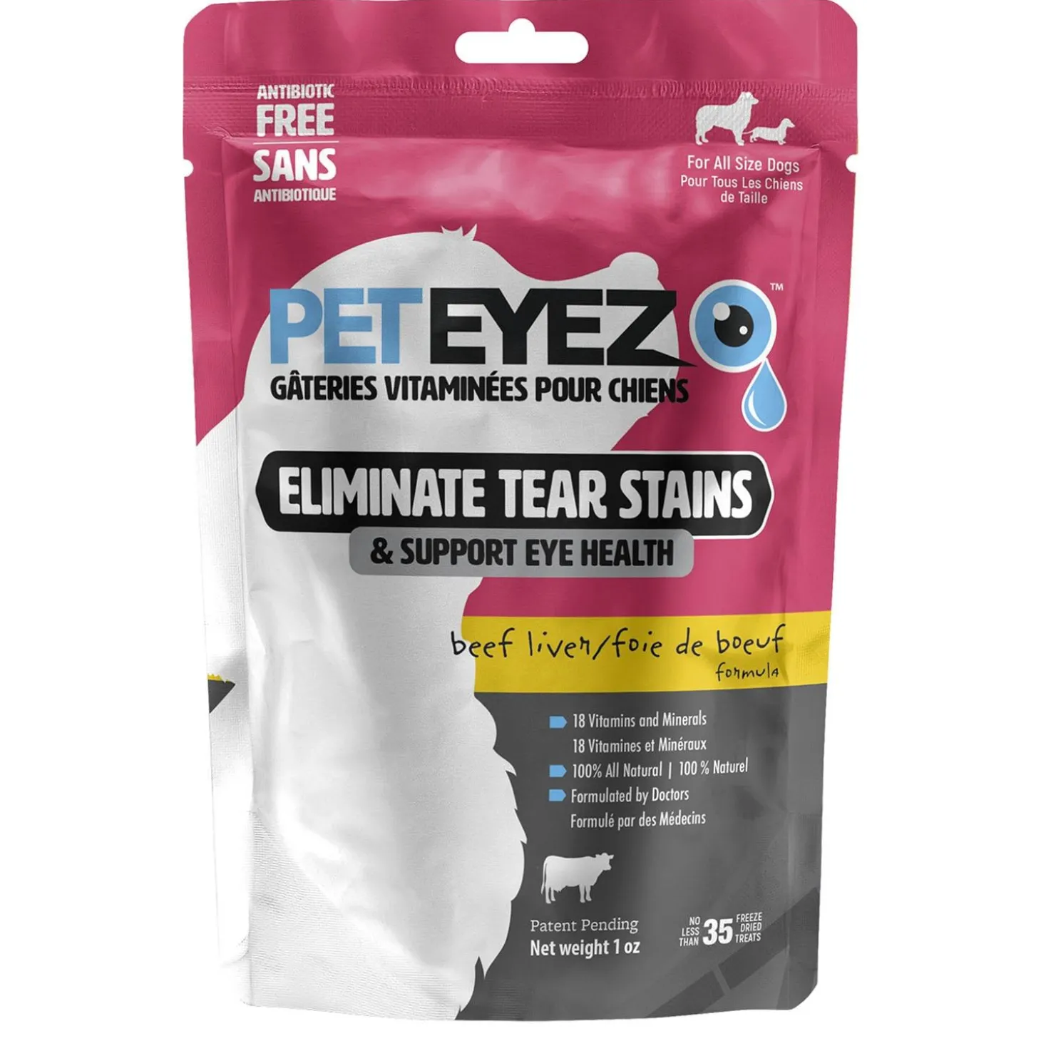 Eliminate Tear Stains Beef Liver Vitamin Dog Treats