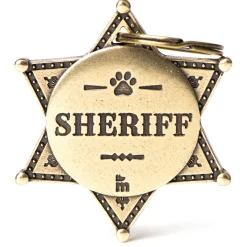 English Brass Bronx Sheriff's Star ID Tag