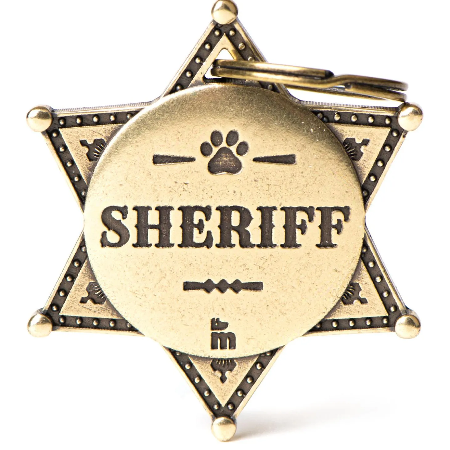 English Brass Bronx Sheriff's Star ID Tag