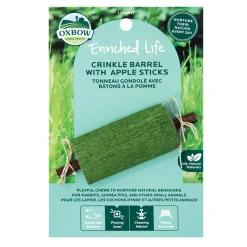 Enriched Life Crinkle Barrel with Apple Sticks Small Animal Toy