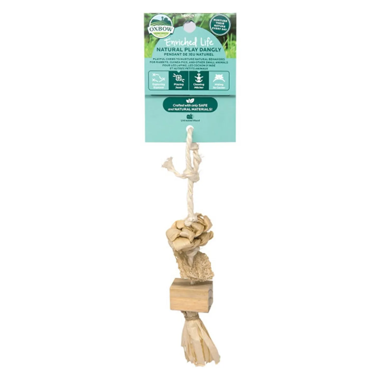 Enriched Life Natural Play Dangly Small Animal Toy