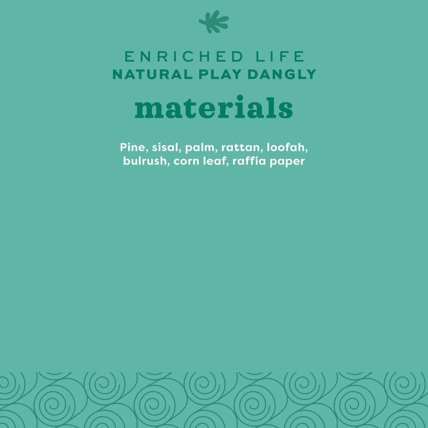 Enriched Life Natural Play Dangly Small Animal Toy