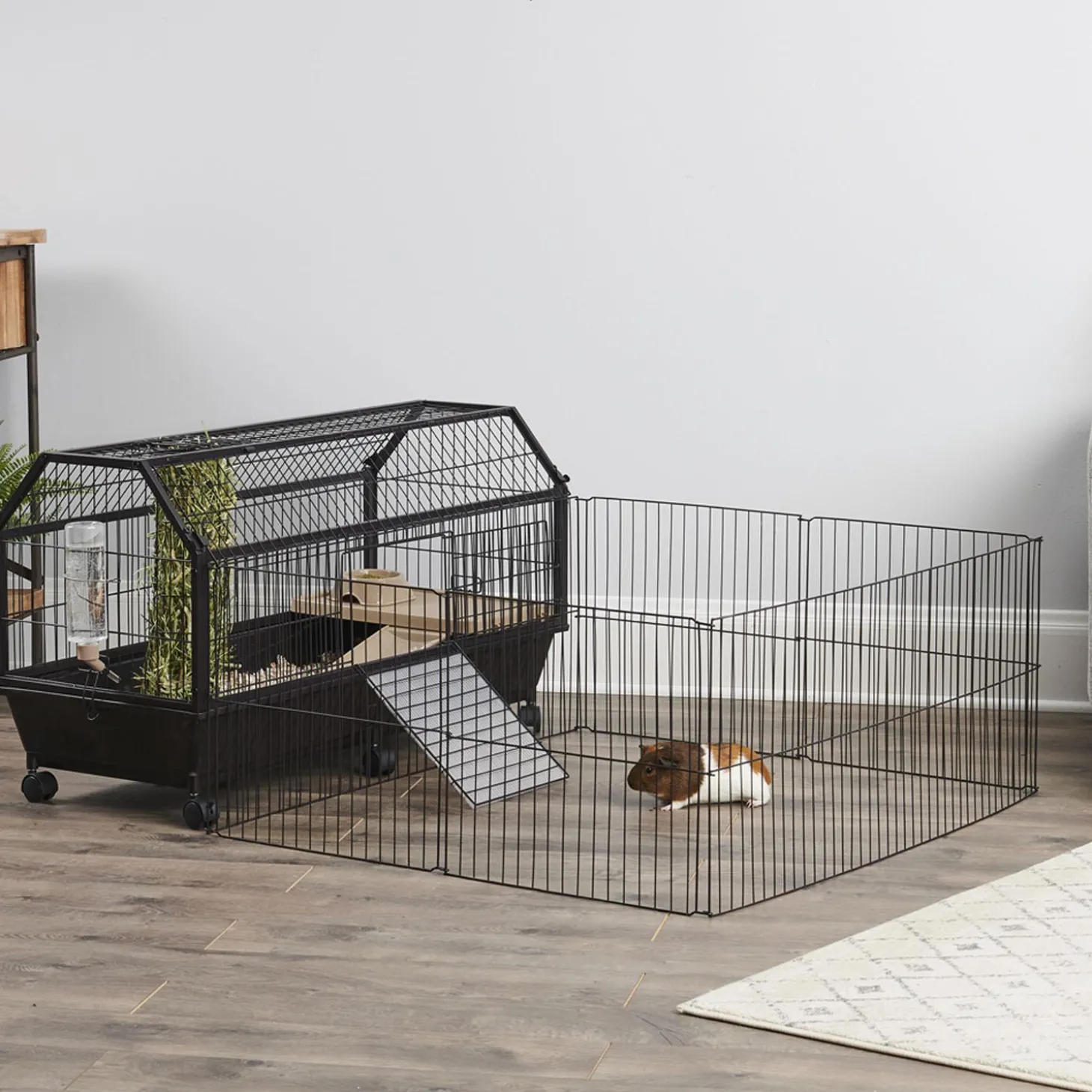 Enriched Life Rabbit & Guinea Pig Habitat with Play Yard