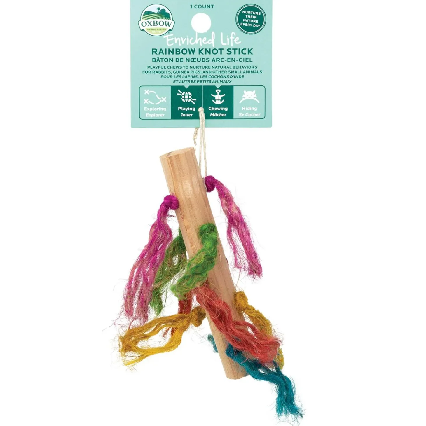 Enriched Life Rainbow Knot Stick Small Animal Toy
