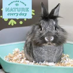 Enriched Life Small Animal Corner Litter Pan & Removeable Shield