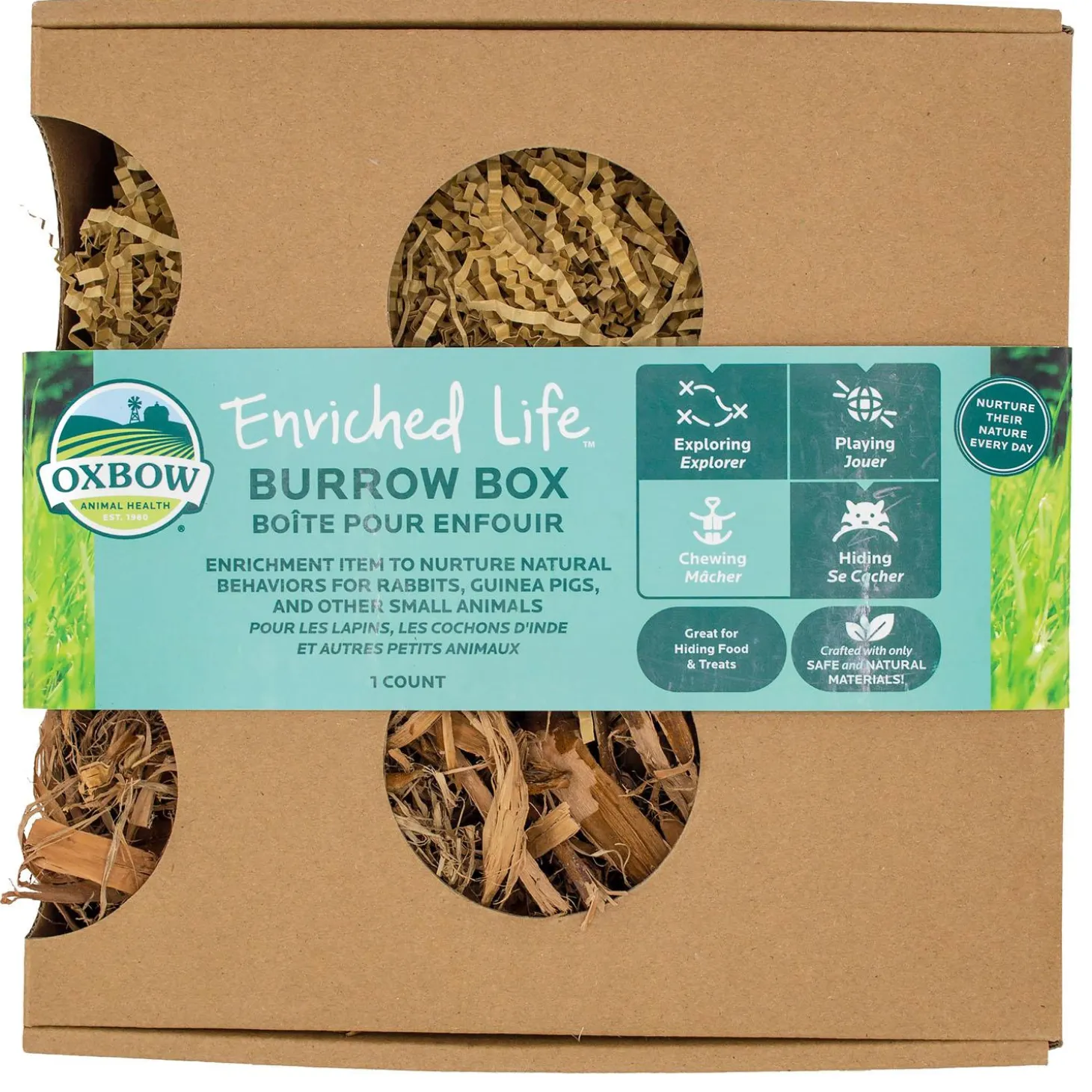 Enriched Life Small Animal Burrow Box