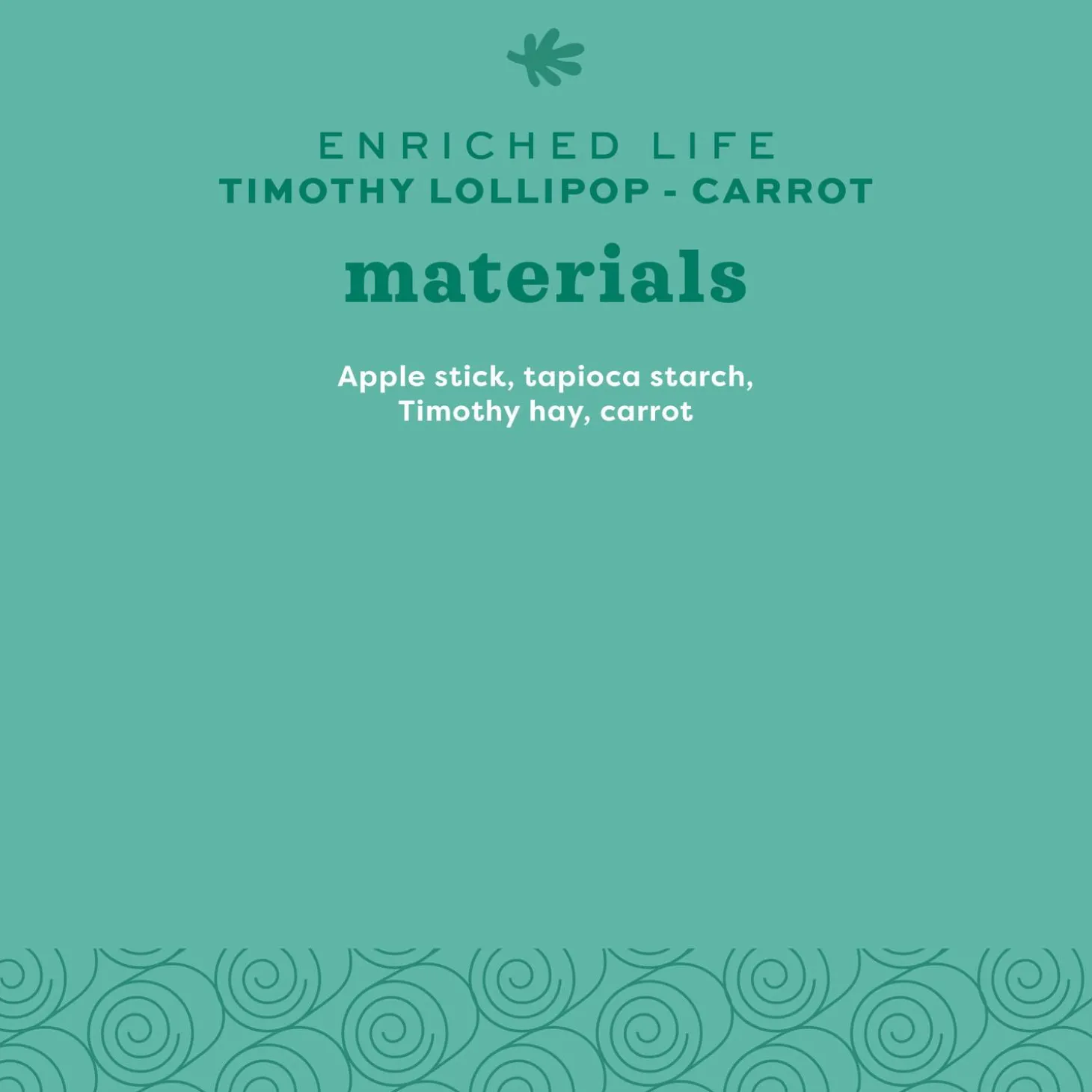 Enriched Life Timothy Carrot Lollipop Small Animal Toy