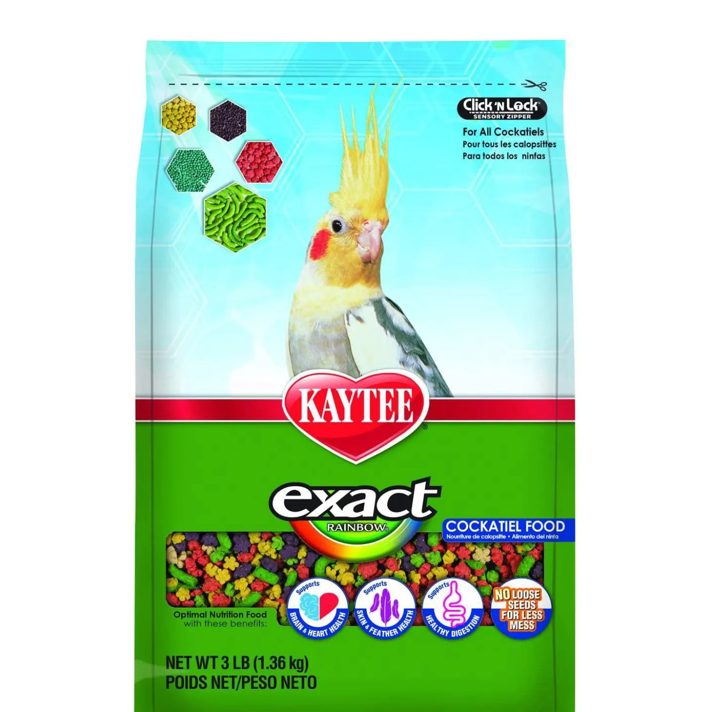 Exact Rainbow Cockatiel Food