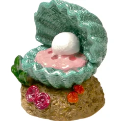 Exotic Environments Open Clam with Pearl