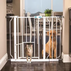 Extra Wide Assembly Gate with Small Pet Door