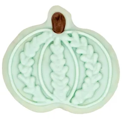 Fall Knit Pumpkin Dog Biscuit