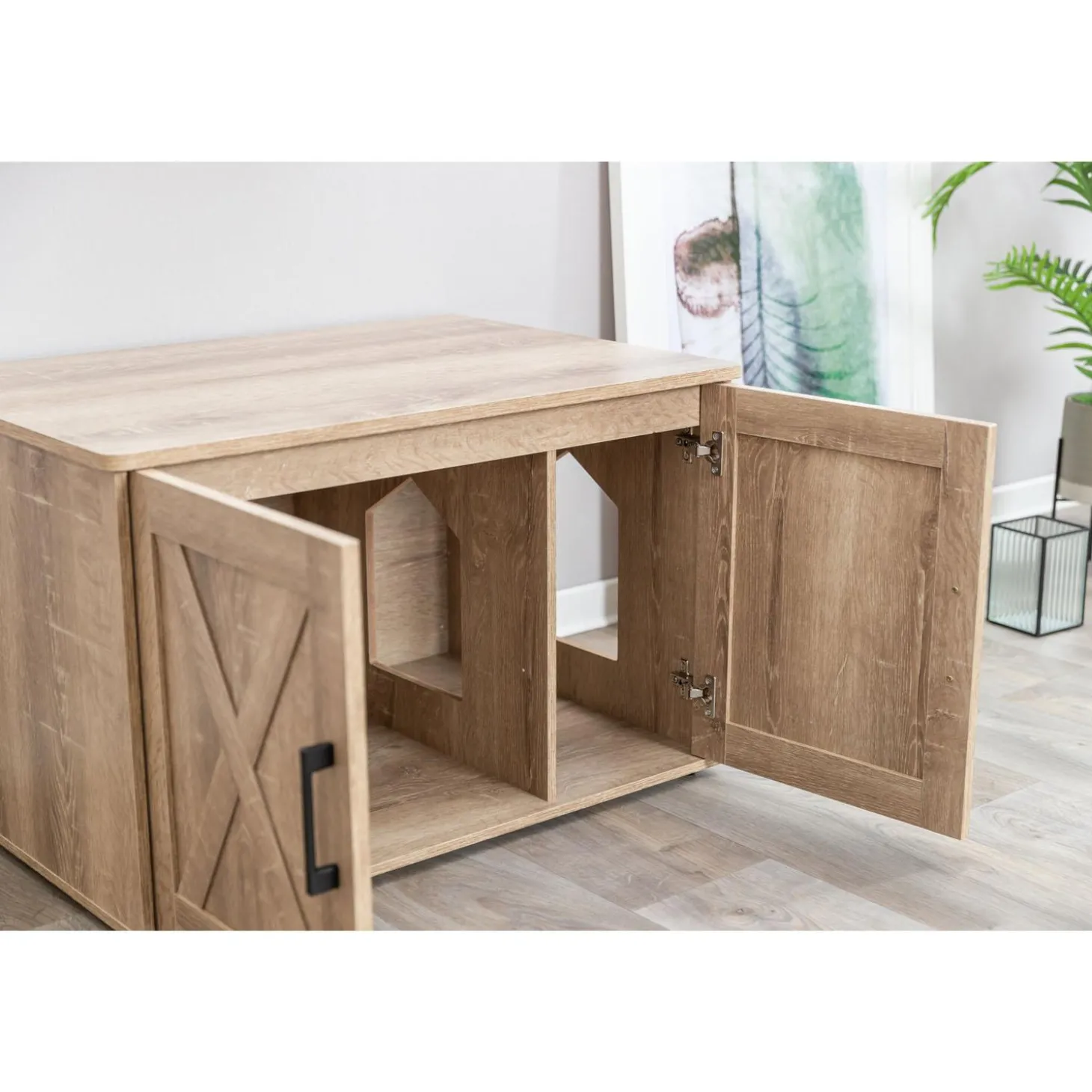 Farmhouse Litter Box Enclosure & Cat Home