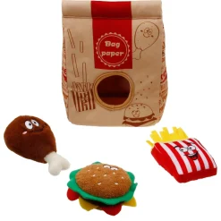 Fast Food Burrow Dog Toy