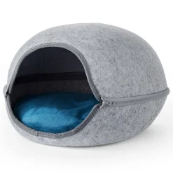 Felt Shell Chalet Grey Cat Bed