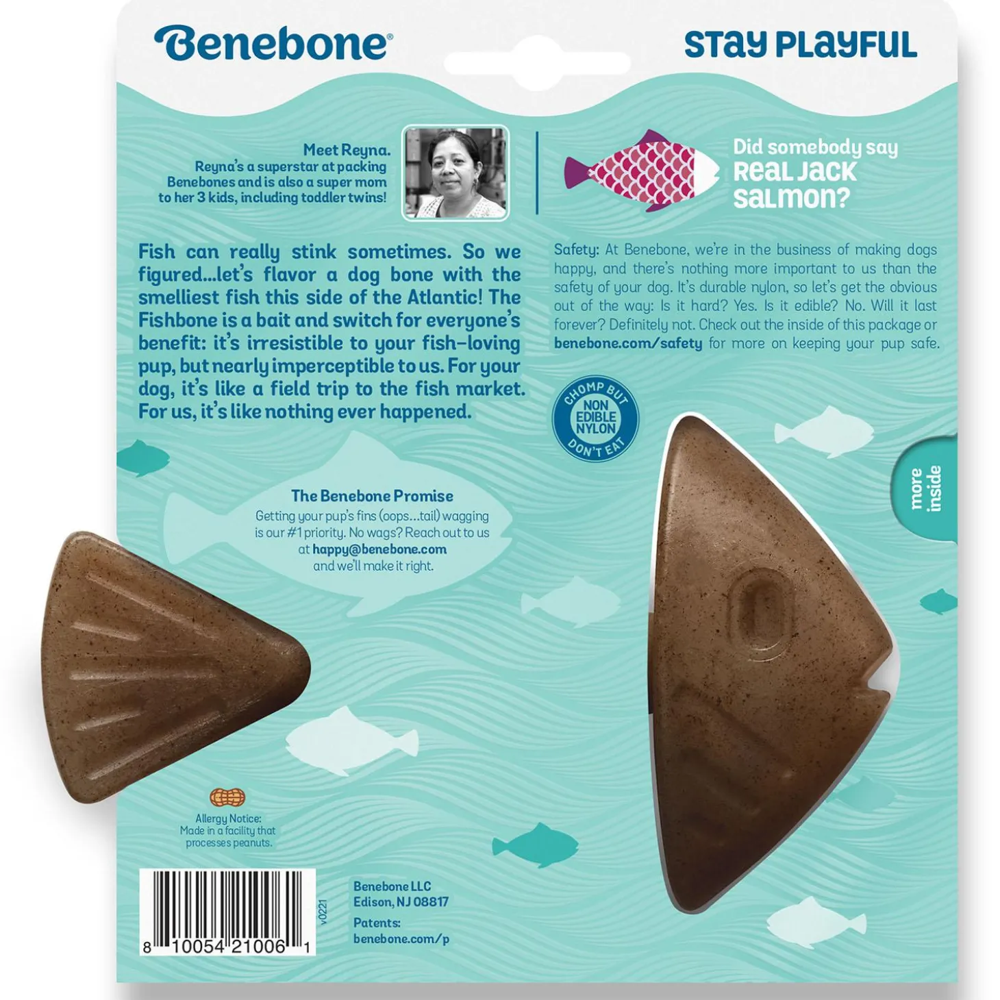 Fishbone Dog Chew Toy