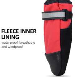 Fleece Lined Red Boots