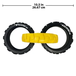 Flex Tread 3-Ring Chew Tug Dog Toy