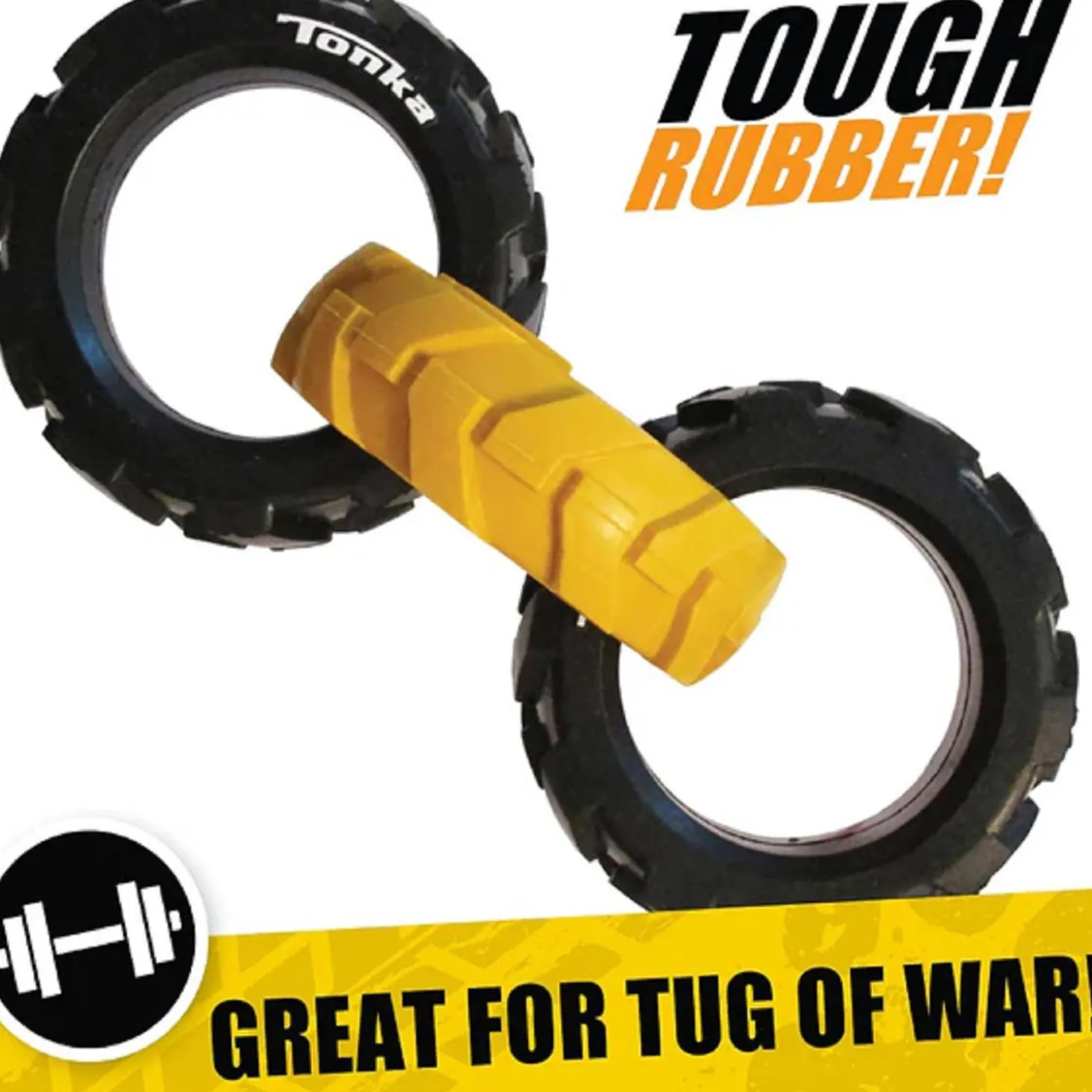 Flex Tread 3-Ring Chew Tug Dog Toy