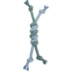 Flossy Chews Double Rope Monkey Fist Bars Dog Toy