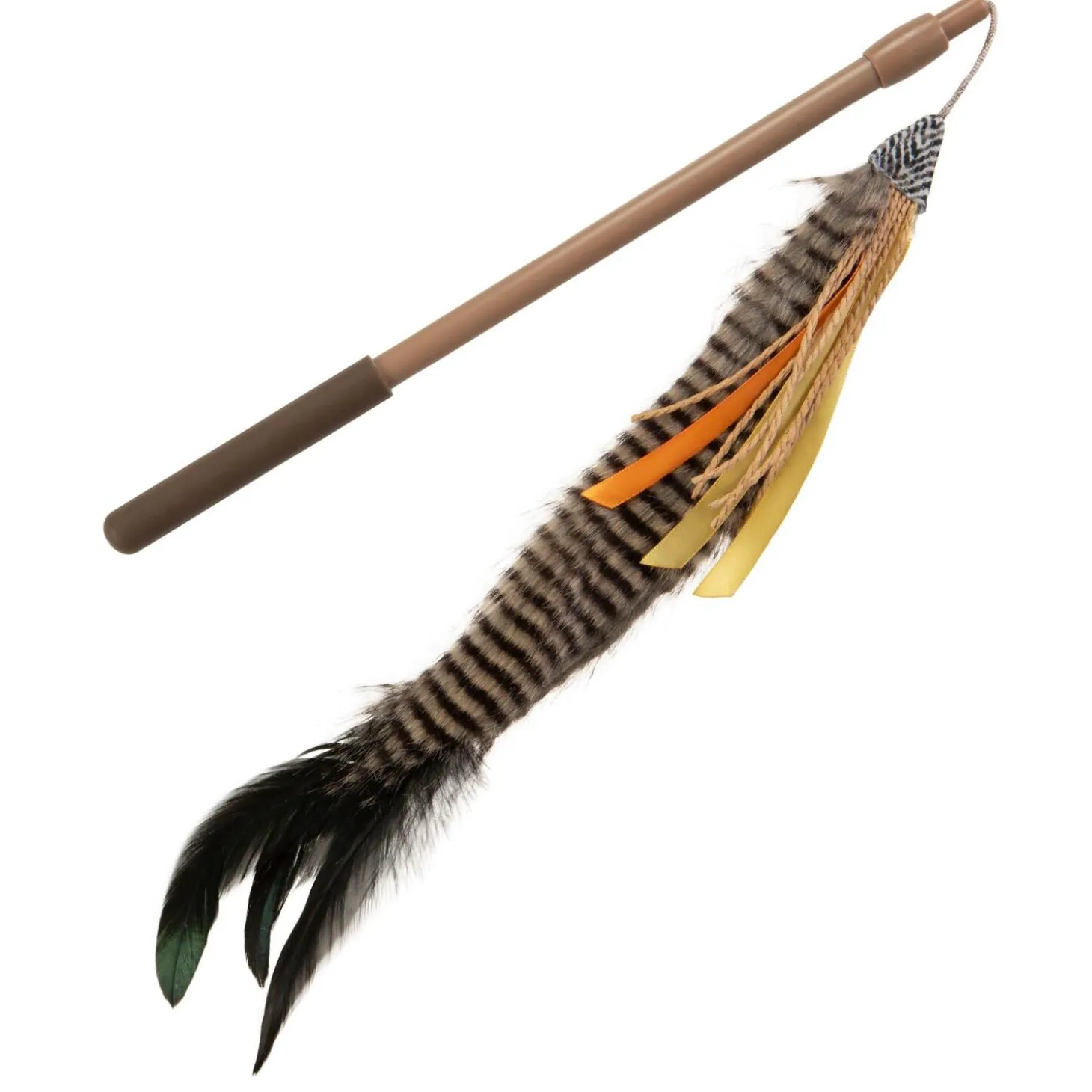 Fly N Frenzy Extendable Plush Wand Cat Toy