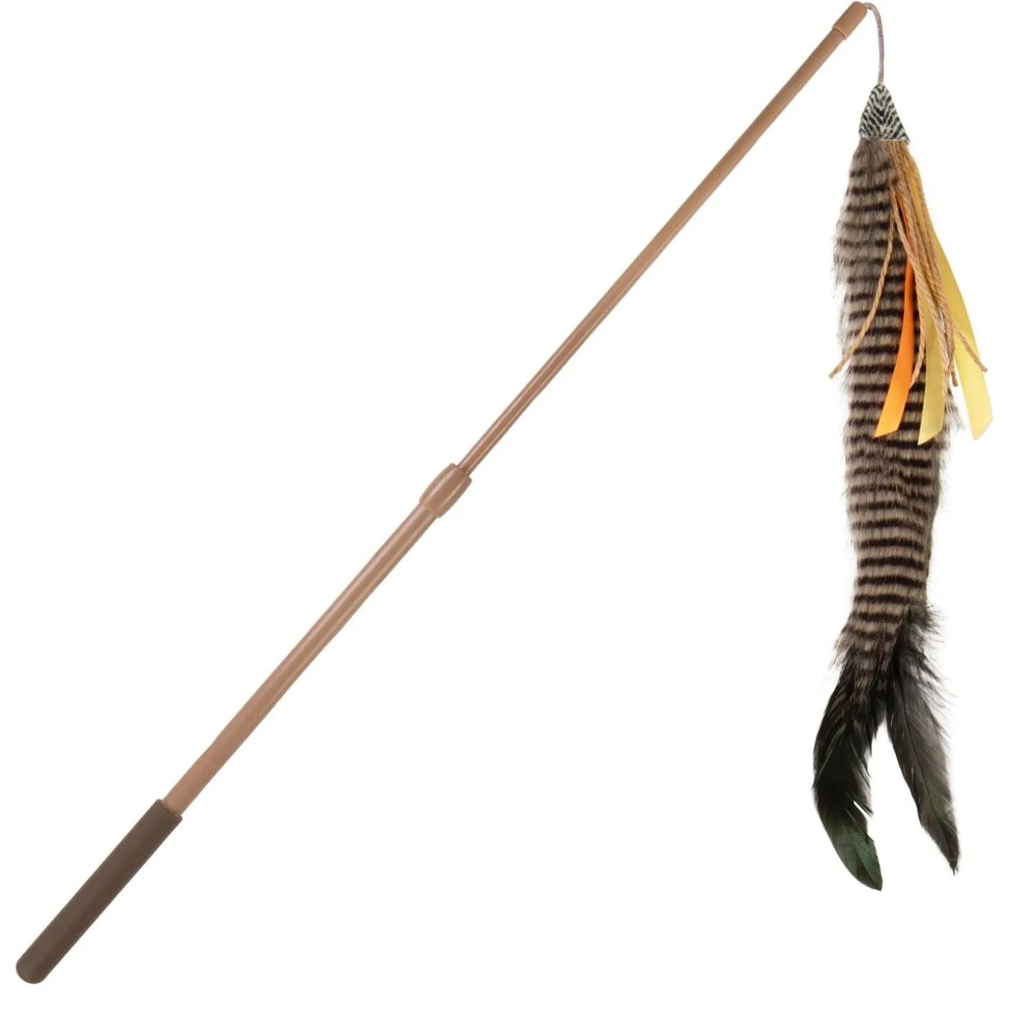 Fly N Frenzy Extendable Plush Wand Cat Toy