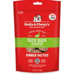 Freeze Dried Duck, Duck, Goose Dinner Patties Dog Food