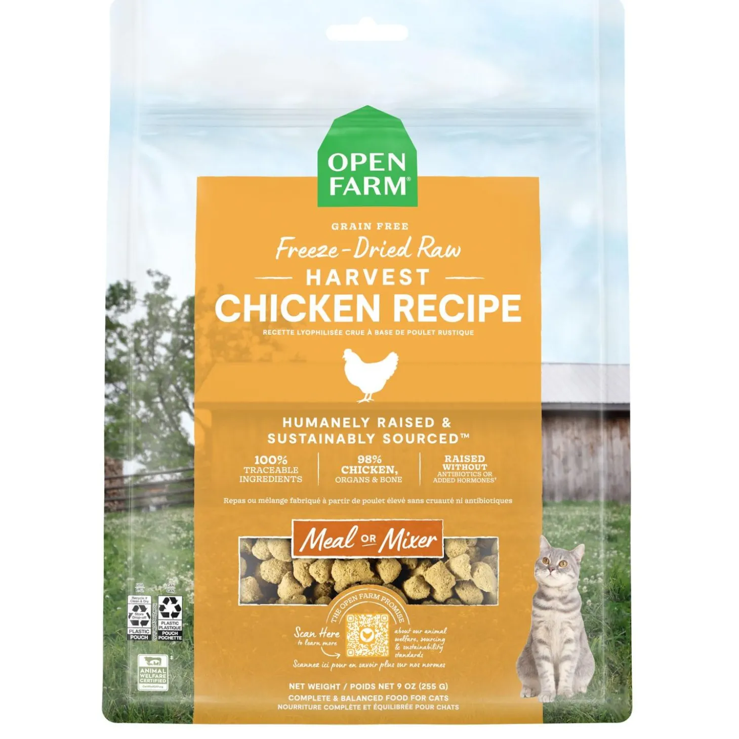 Freeze-Dried Harvest Chicken Recipe Cat Food
