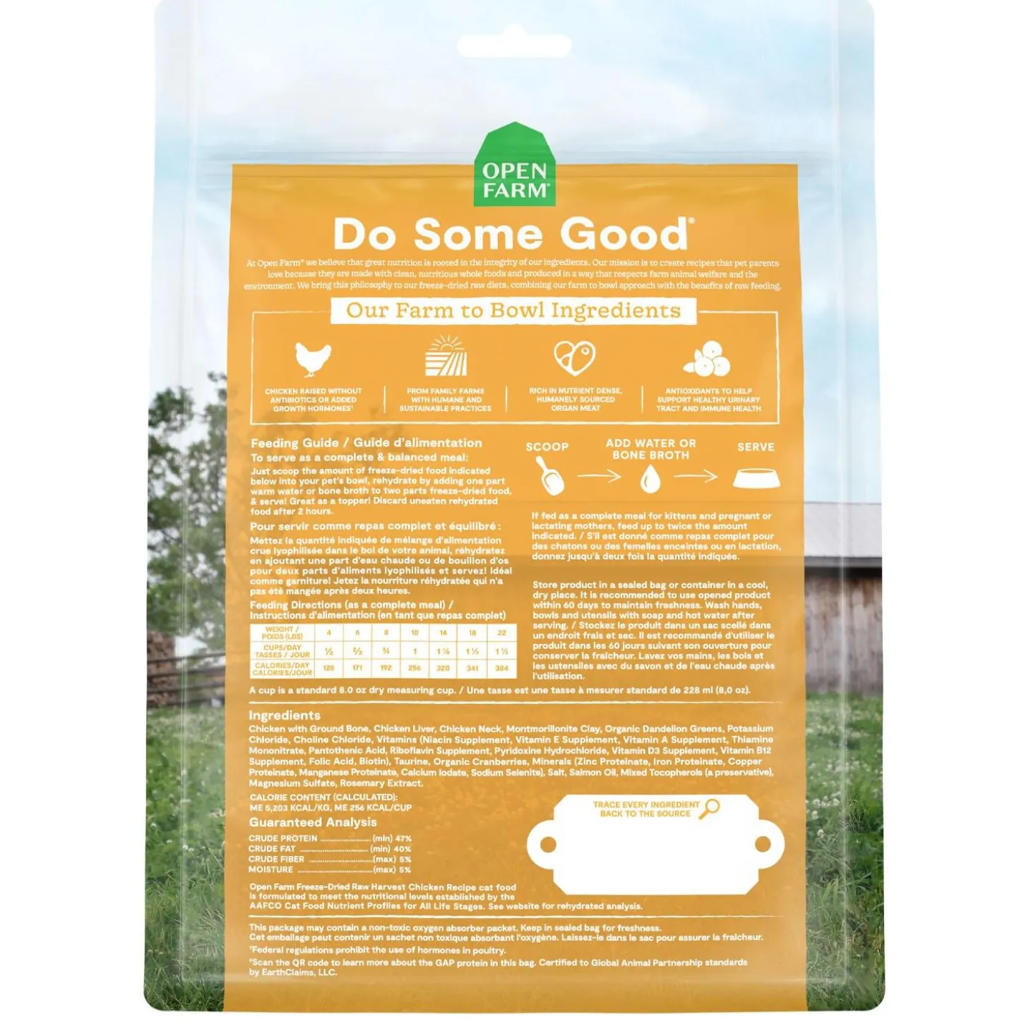 Freeze-Dried Harvest Chicken Recipe Cat Food