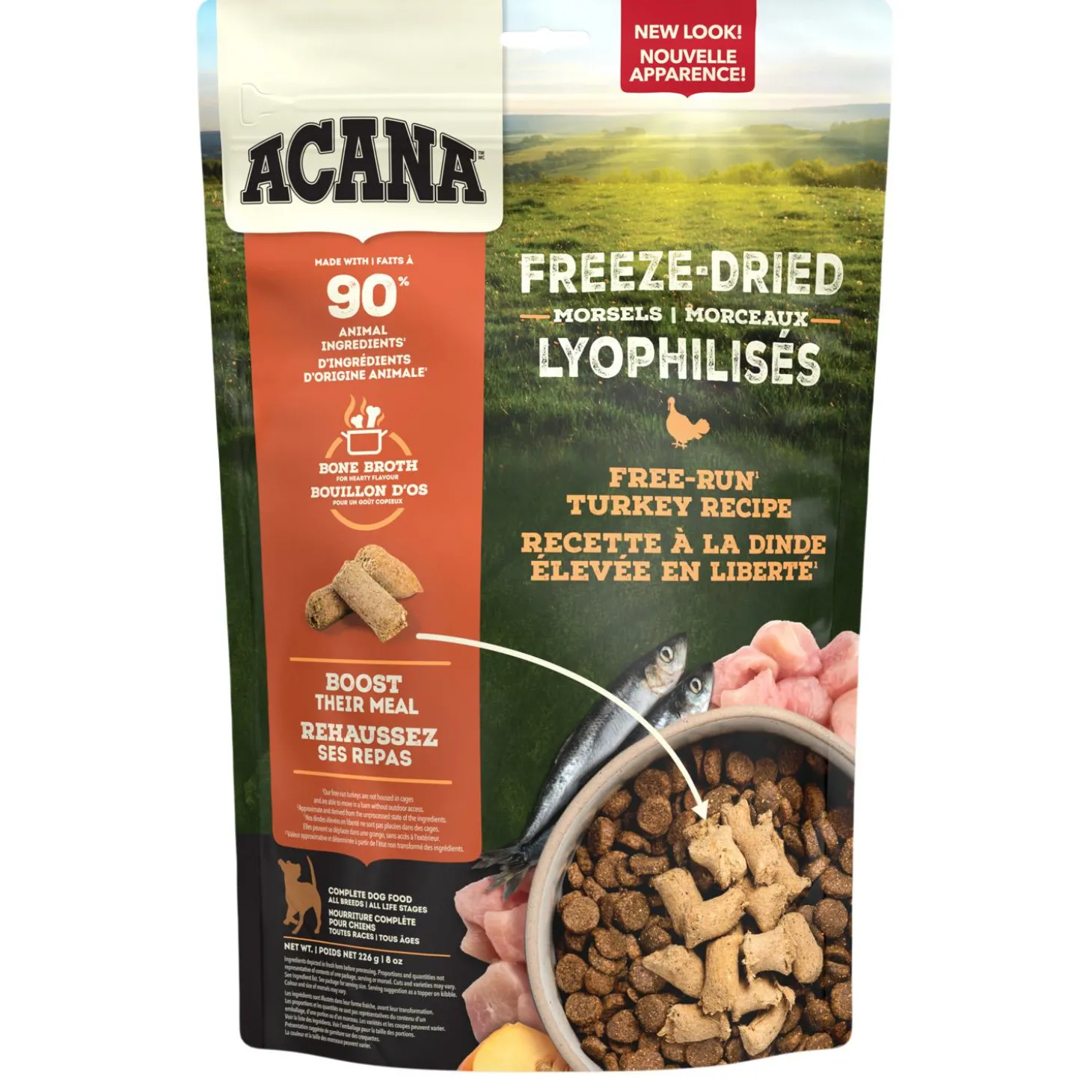 Freeze-Dried Morsels Free-Run Turkey Recipe Dog Food