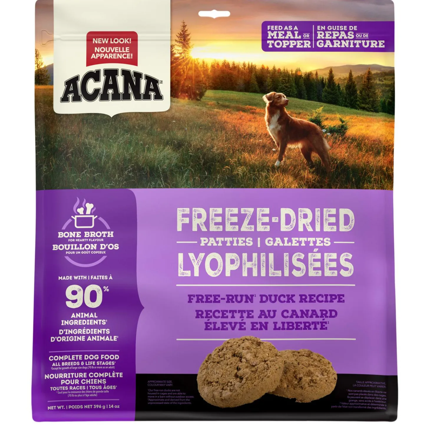 Freeze-Dried Patties Duck Recipe Dog Food