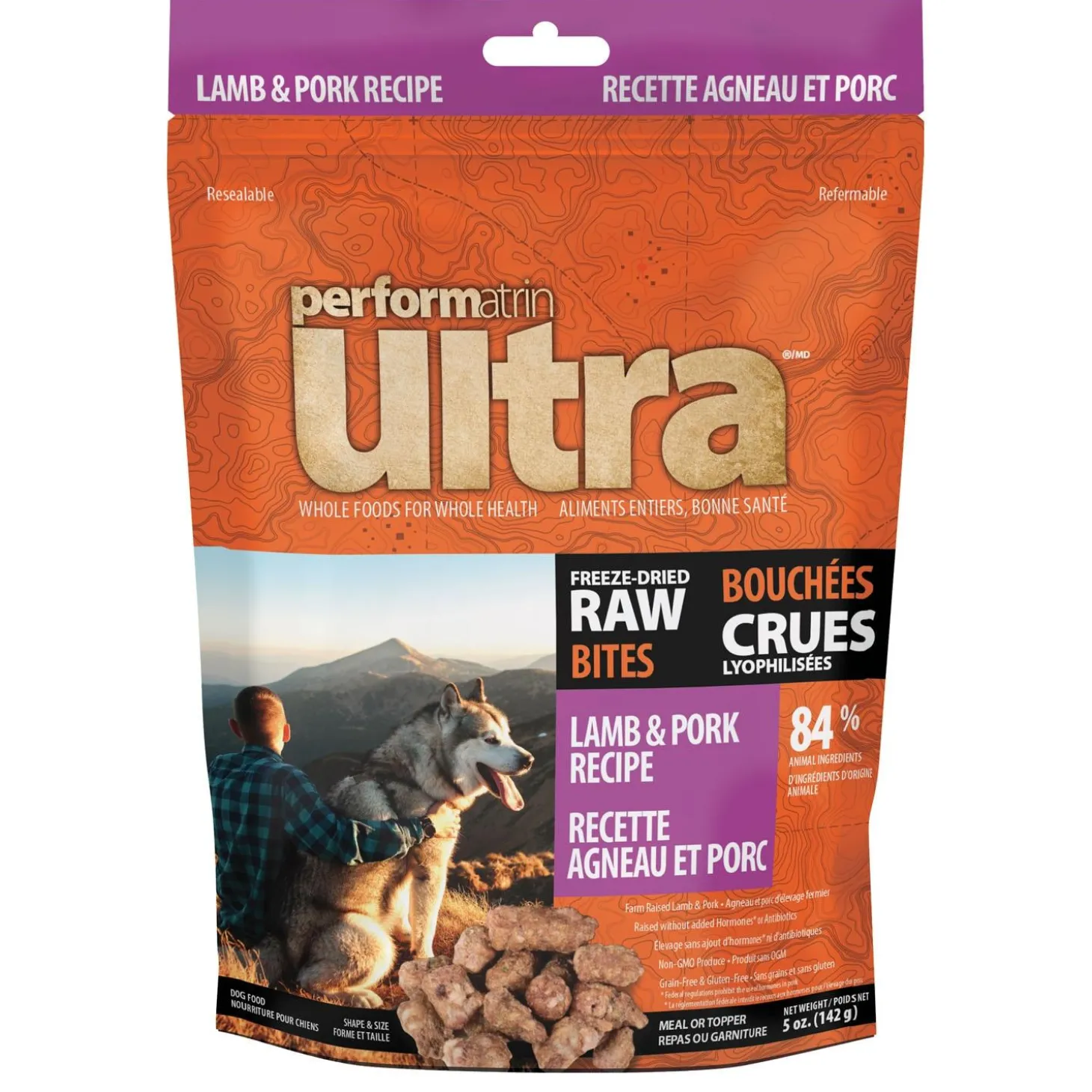 Freeze-Dried Raw Bites Lamb & Pork Recipe Dog Food