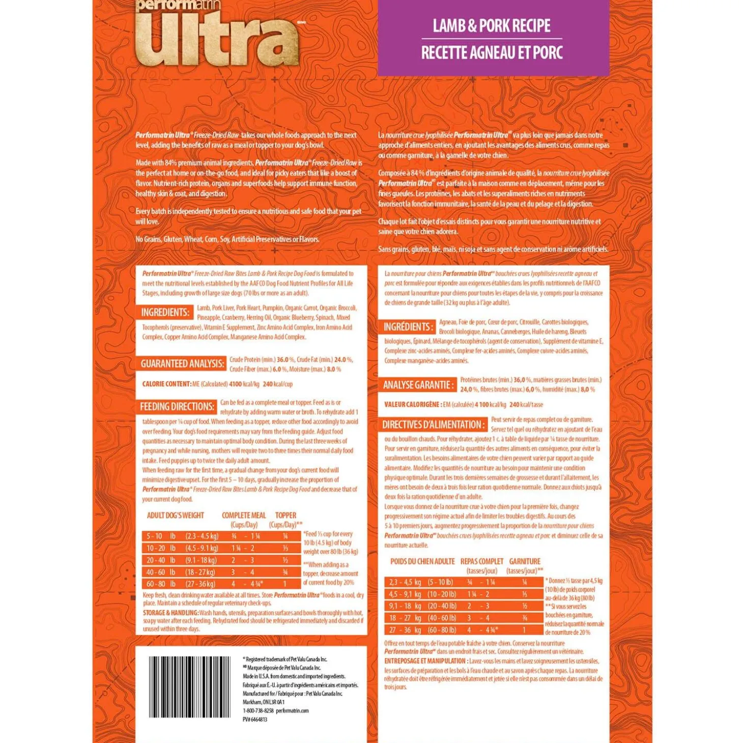 Freeze-Dried Raw Bites Lamb & Pork Recipe Dog Food