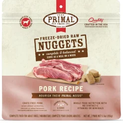 Freeze-Dried Raw Nuggets Pork Recipe Adult Dog Food