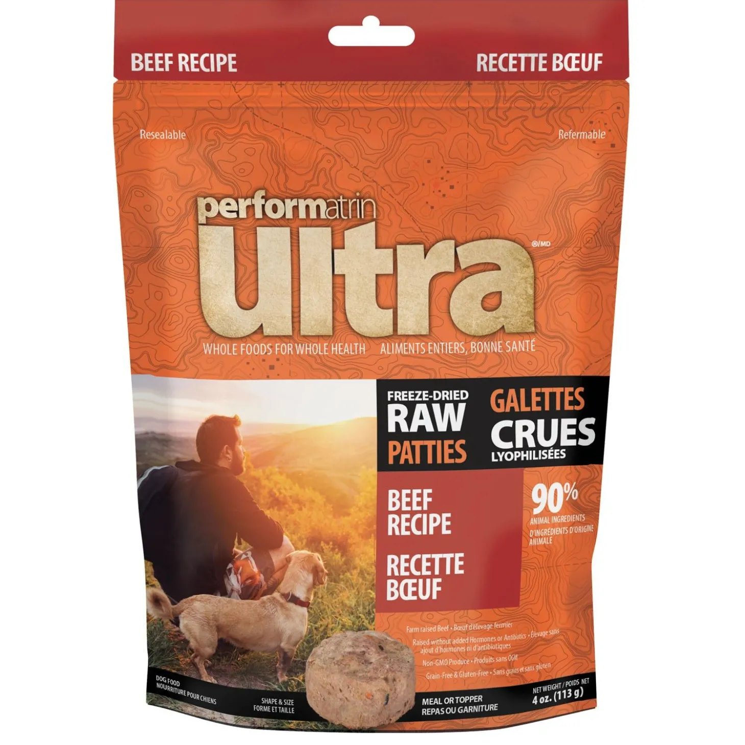 Freeze-Dried Raw Patties Beef Recipe Dog Food