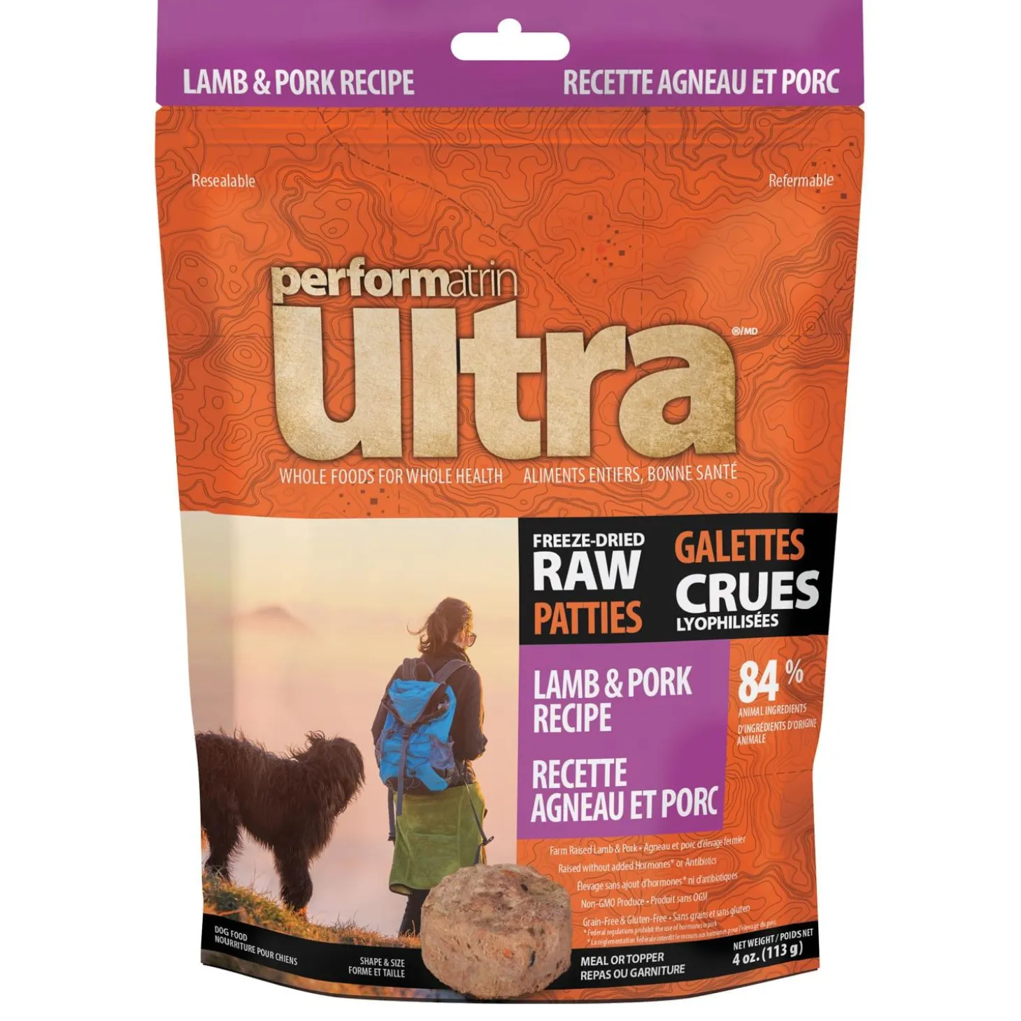 Freeze-Dried Raw Patties Lamb & Pork Recipe Dog Food