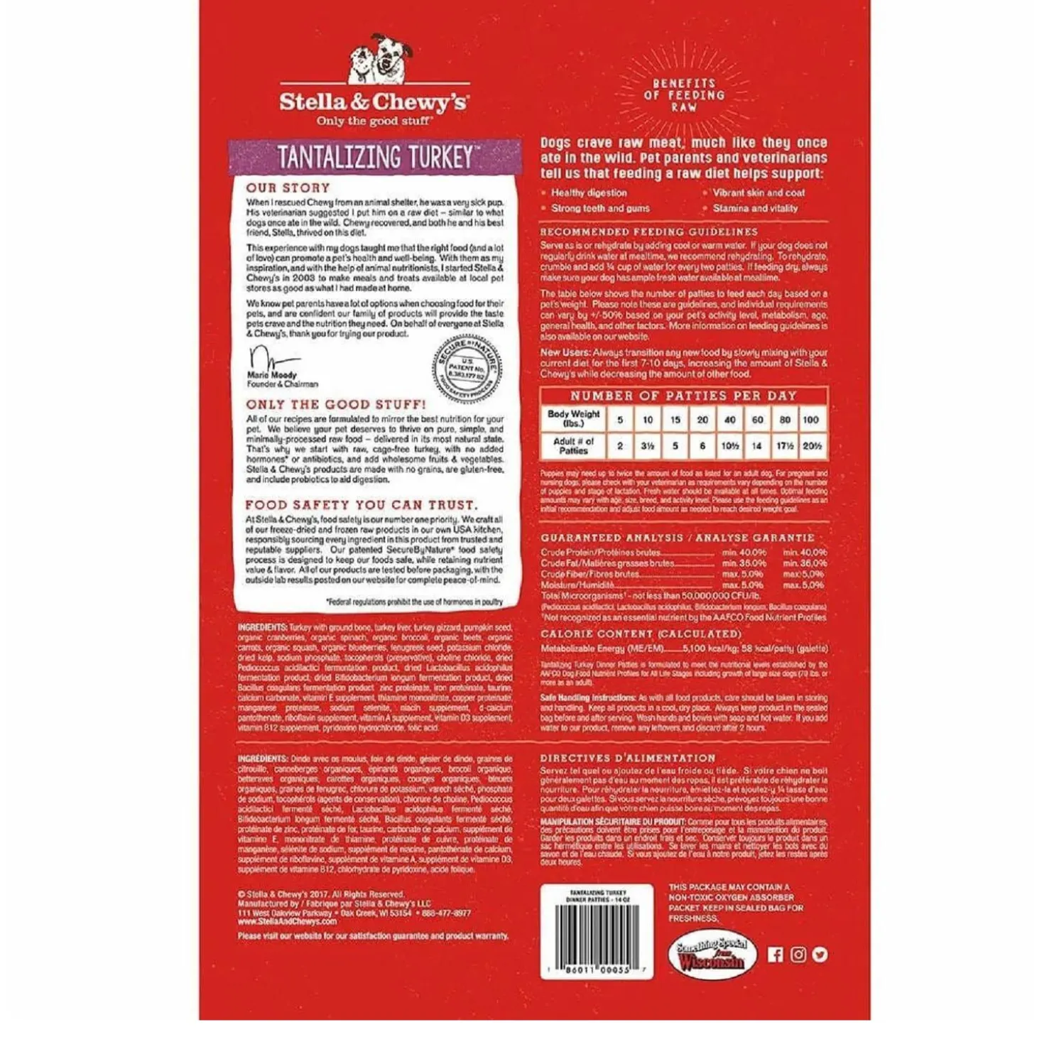 Freeze-Dried Raw Tantalizing Turkey Dinner Patties Dog Food