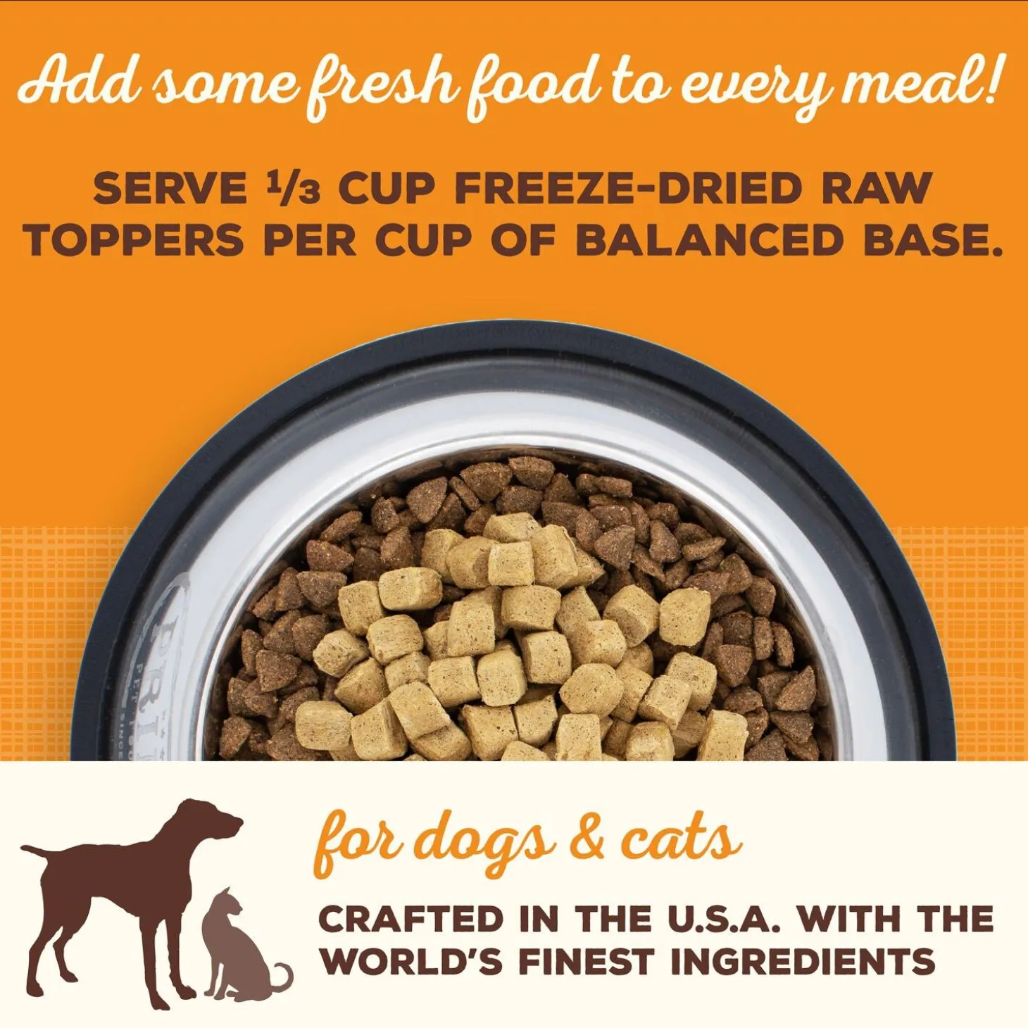 Freeze-Dried Raw Toppers Cupboard Cuts Beef Recipe Dog & Cat Food
