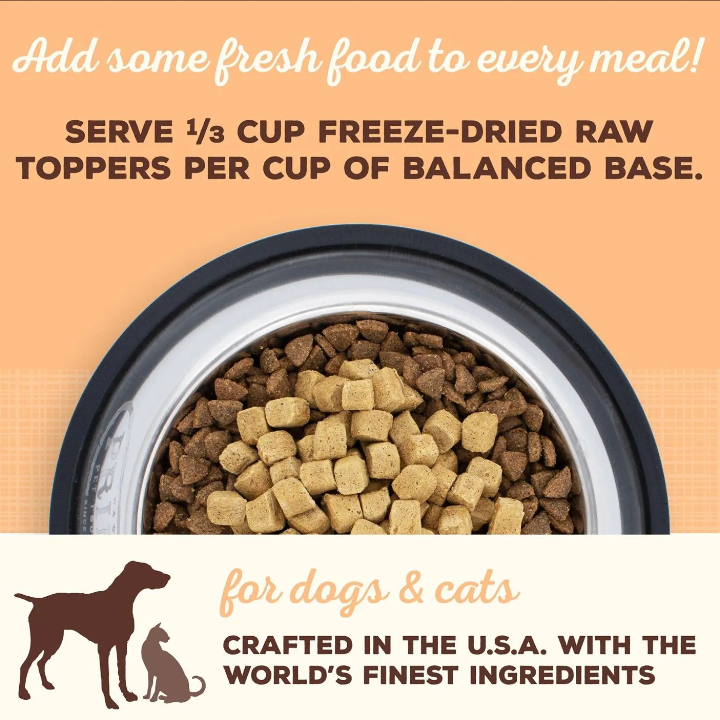 Freeze-Dried Raw Toppers Cupboard Cuts Pork Recipe Dog & Cat Food