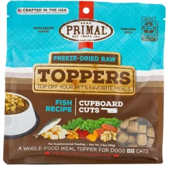 Freeze-Dried Raw Toppers Cupboard Cuts Fish Recipe Dog & Cat Food