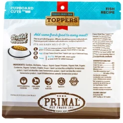 Freeze-Dried Raw Toppers Cupboard Cuts Fish Recipe Dog & Cat Food