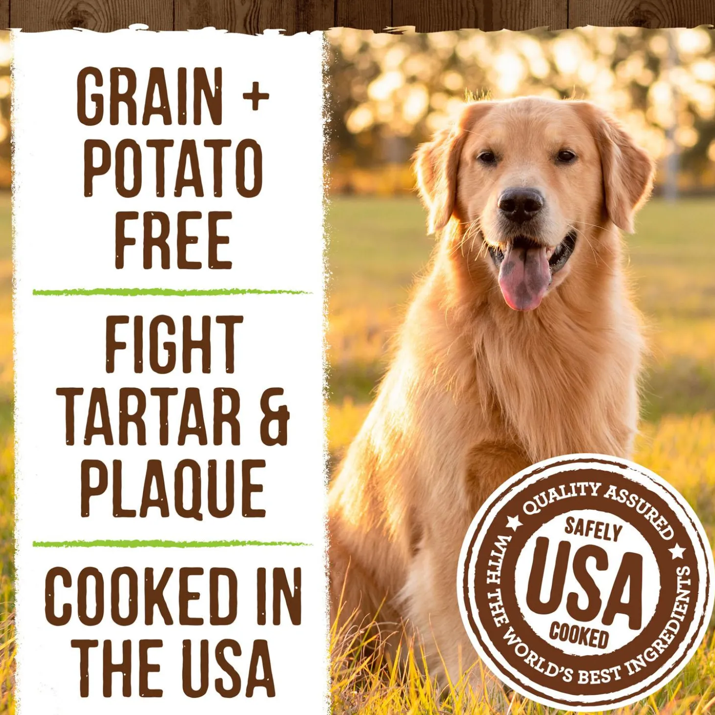 Fresh Kisses Double-Brush Coconut & Botanical Oils Large Breed Dog Treats