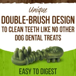 Fresh Kisses Double-Brush Coconut & Botanical Oils Large Breed Dog Treats