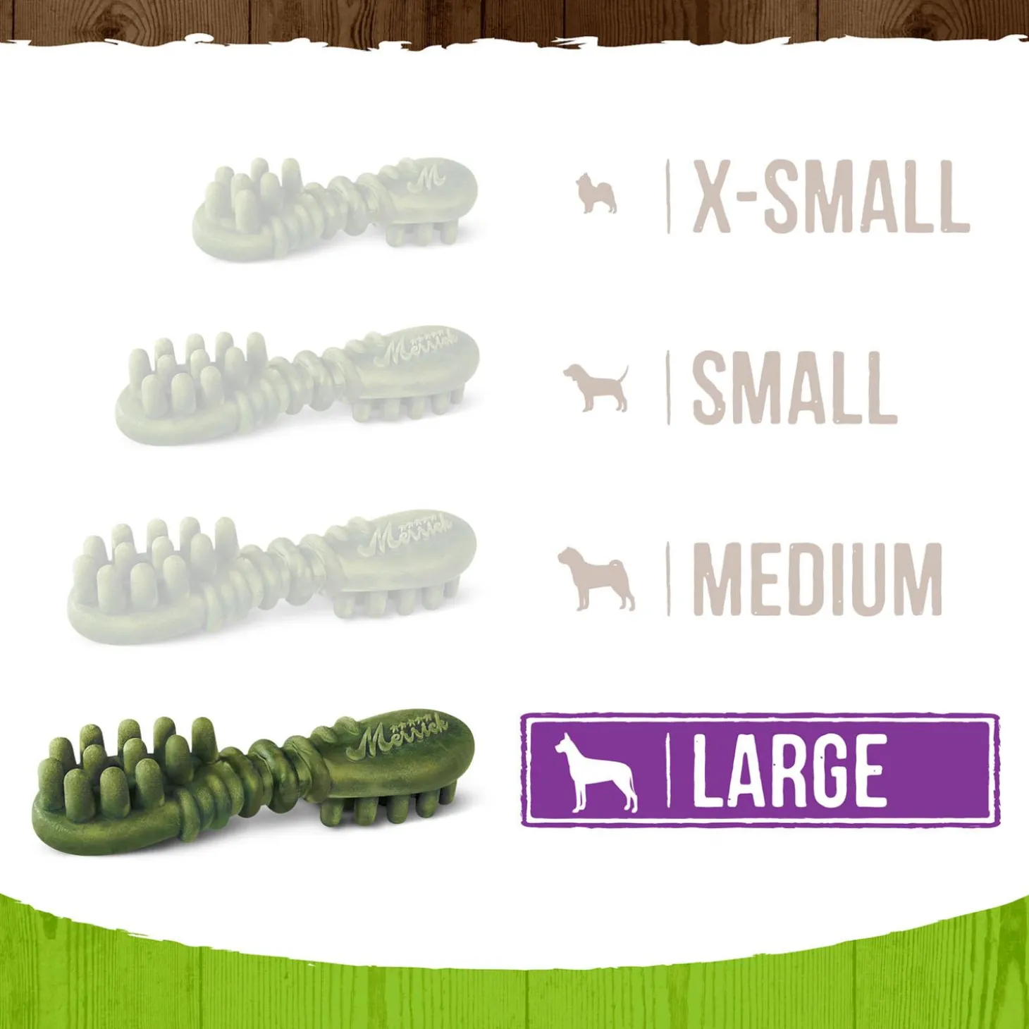 Fresh Kisses Double-Brush Coconut & Botanical Oils Large Breed Dog Treats