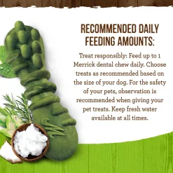 Fresh Kisses Double-Brush Coconut & Botanical Oils Large Breed Dog Treats